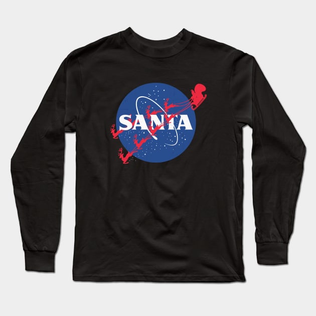 NASA Santa logo Long Sleeve T-Shirt by BodinStreet